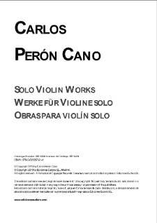 OBRAS PARA VIOLÍN SOLO